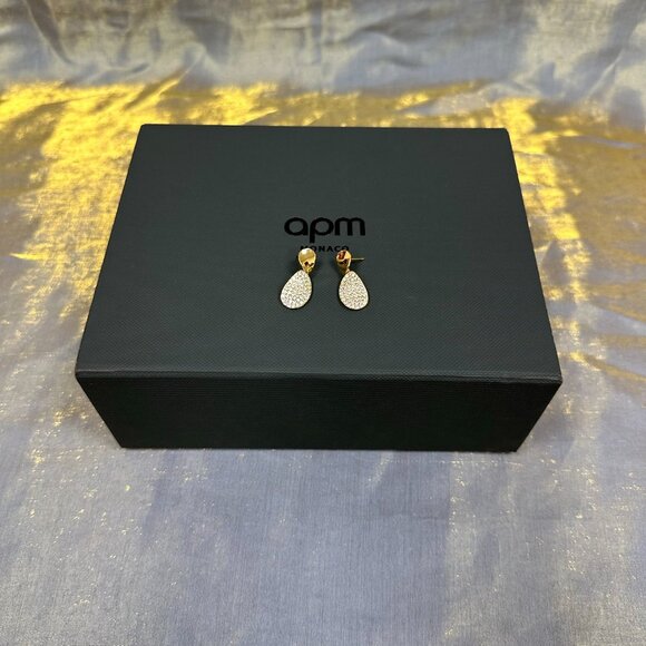 APM Monaco Galet Gold Earrings - Picture 5 of 6